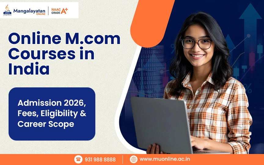 online mcom course in India