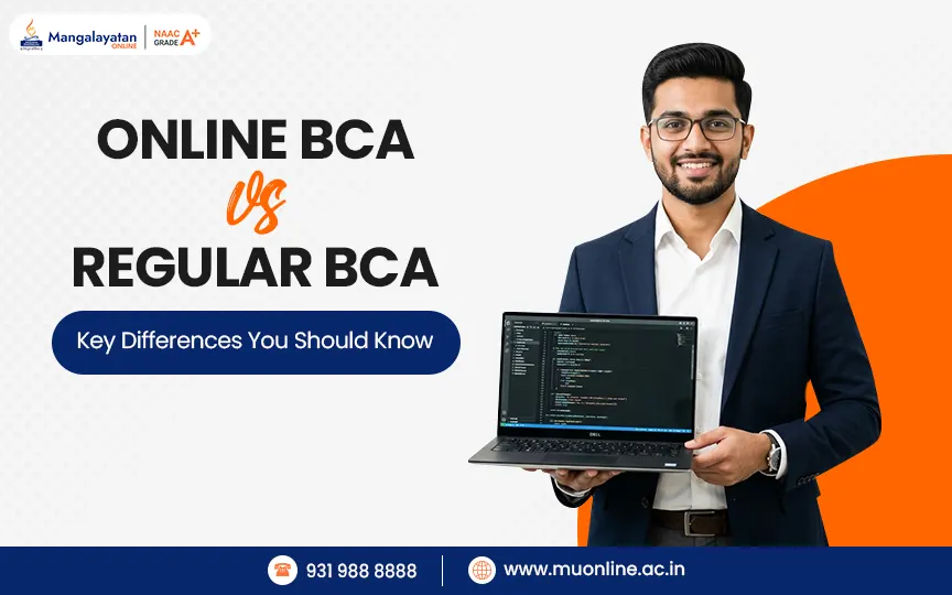 online bca vs regular bca