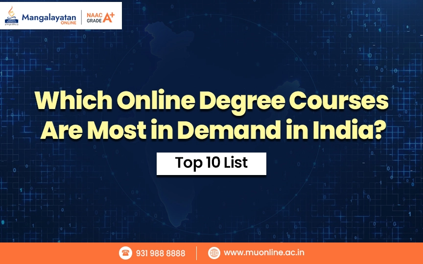 online degree course in India