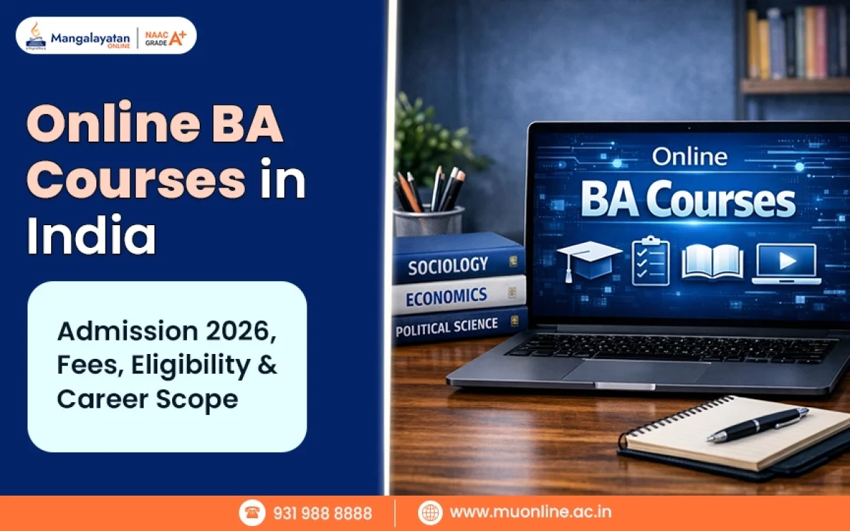 ba online course in india