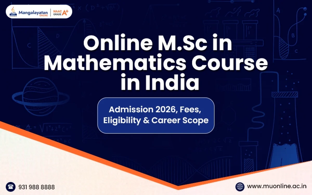 msc mathematics online course india